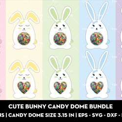 Cute bunny candy dome bundle