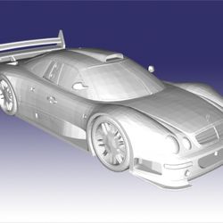 Beauty 1 3d Model Car STL 3D Printing Mercedes-Benz CLK GTR