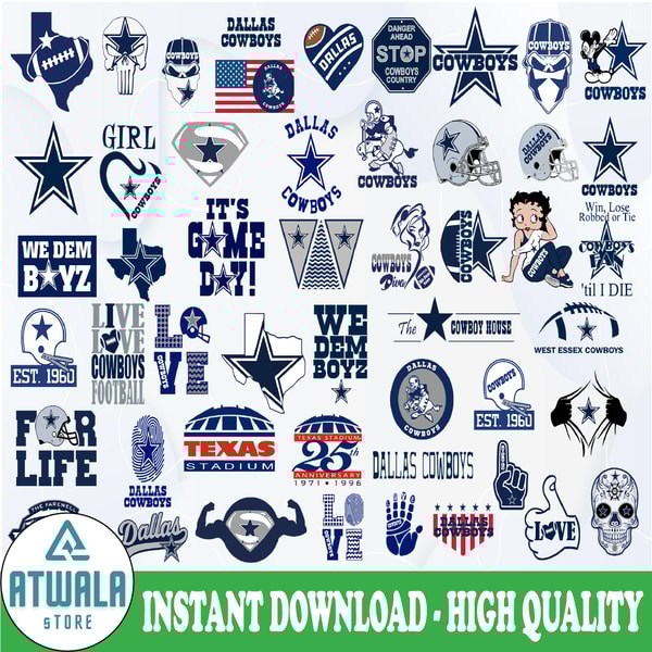 Dallas Cowboys Svg Bundle, Dallas Cowboys svg, NFL teams s | Inspire Uplift