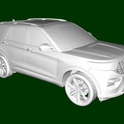 Beauty 1 3d Model Car STL 3D Printing Ford Explorer ST