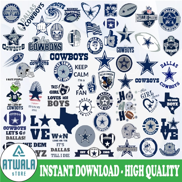 Dallas Cowboys Svg Bundle Dallas Cowboys svg, NFL teams svg - Inspire ...