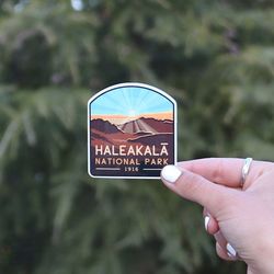 haleakala national park sticker waterproof vinyl sticker, uv resistant decal