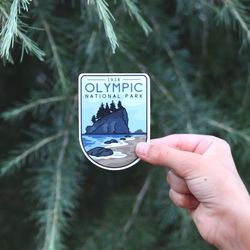 olympic national park sticker waterproof vinyl sticker, uv resistant decal