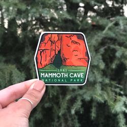 mammoth cave national park sticker longest cave system known in the world and the only national park