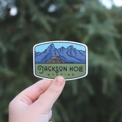 jackson hole sticker waterproof vinyl sticker, uv resistant decal
