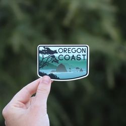 oregon coast sticker,  waterproof vinyl sticker, uv resistant decal