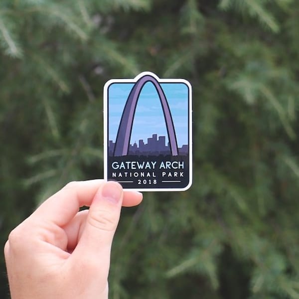 Gatewa Sticker Gateway Arch National Park Sticker , Waterproof Vinyl Sticke - Inspire ...