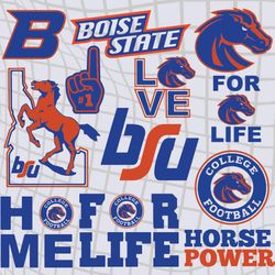 Boise state svg, Boise state Baseball Teams Bundle Svg, Boise state NCAA Teams svg, png, dxf