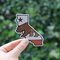 california state waterproof vinyl sticker, uv resistant decal