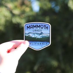 mammoth lakes sticker waterproof vinyl sticker, uv resistant decal