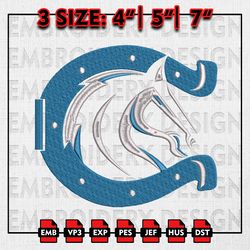 NFL Indianapolis Colts Logo Embroidery Design, NFL Team Embroidery Files, NFL Colts Logo, Machine Embroidery Pattern