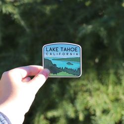 lake tahoe sticker waterproof vinyl sticker, uv resistant decal