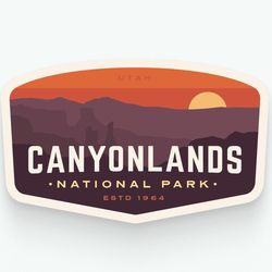 canyonlands national park vinyl sticker