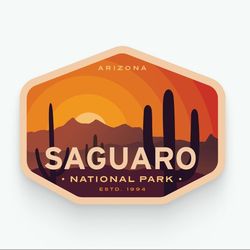 saguaro national park vinyl sticker
