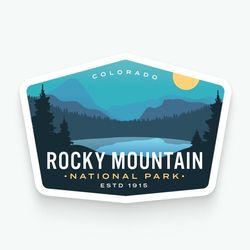 rocky mountain national park - vinyl sticker