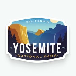 yosemite national park vinyl sticker