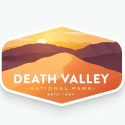 death valley national park vinyl sticker