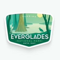 everglades national park vinyl sticker