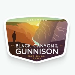 black canyon of the gunnison vinyl sticker