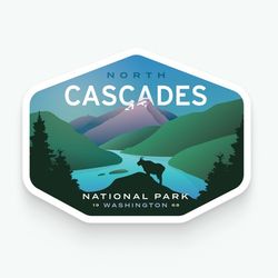 north cascades national park vinyl sticker