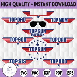 top dad svg, top mom svg, top bro svg, top sis svg, top son svg, logo bundle svg png, sports logo instant download