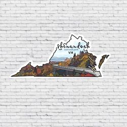 shenandoah national park, virginia design magnet / vinyl waterproof sticker