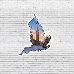 london, england design magnet / vinyl waterproof sticker