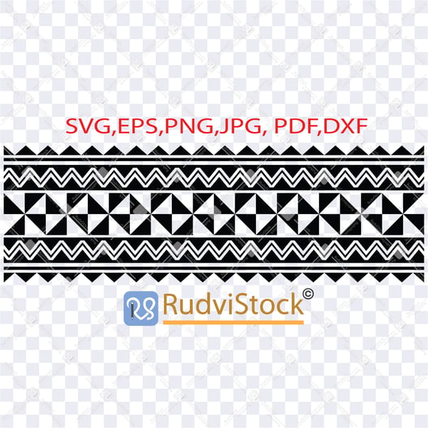 Polynesian band tribal tatto / Polynesian Svg / Tongan patte - Inspire ...
