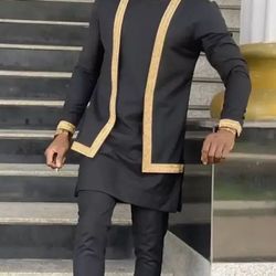 african men clothing, 2pics men sets, cotton fabric, different sizes and colors, men wesrs, all occassion, wedding suit