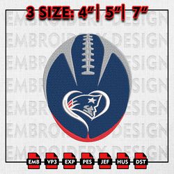 NFL Logo Patriots Embroidery Design, NFL Team, New England Patriots Embroidery FIles, Machine Embroidery Pattern