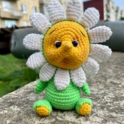 Crochet PATTERN toy flower/ amigurumi flower pdf pattern/ Crochet baby Daisy