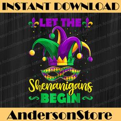 let the shenanigans begin mardi gras png funny design fat tuesday, mardi gras carnival party mardi gras