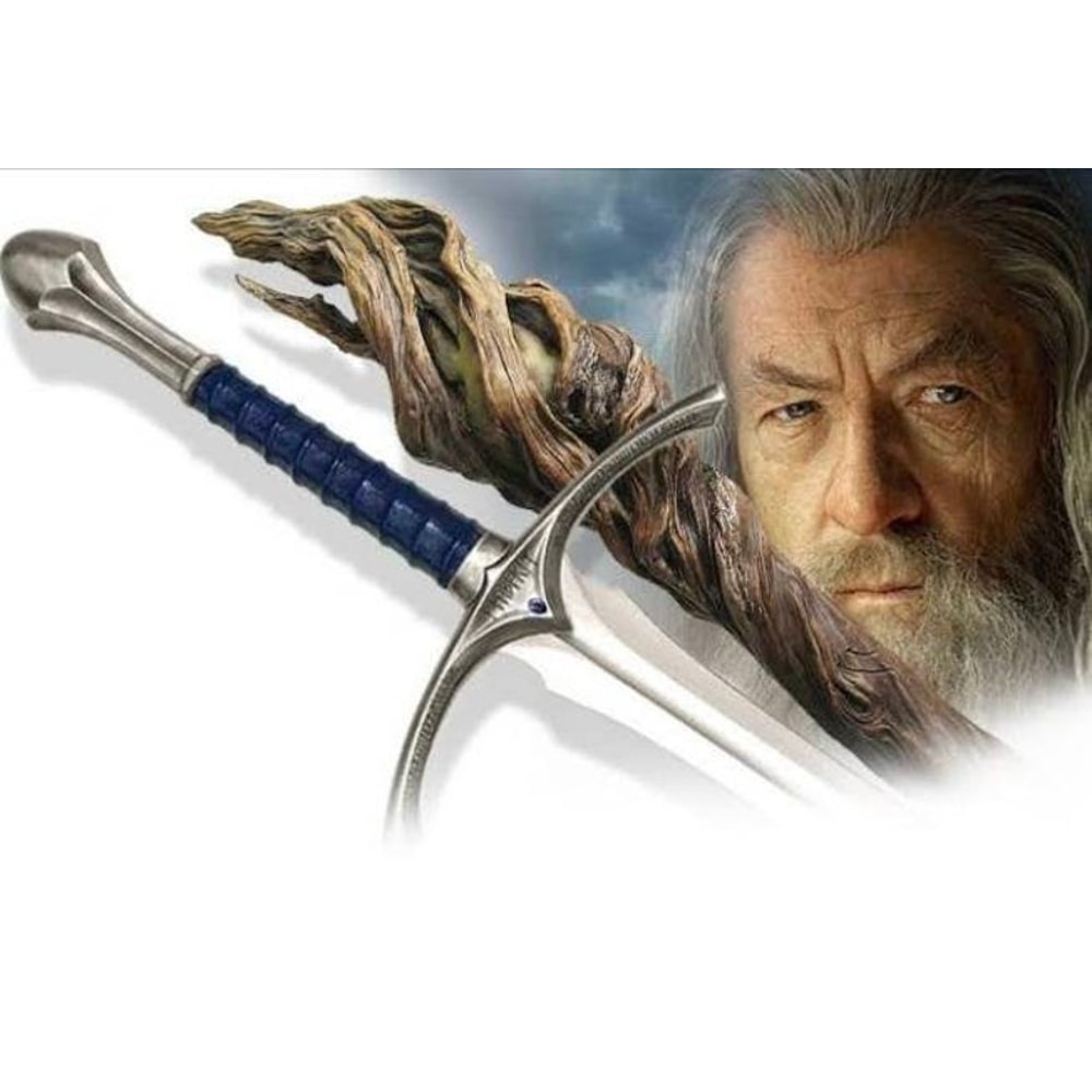 Monogram Sword, Sword of Glamdring the Elvenking Long Sword, Wall Mount Decor, Battle Ready Sword, Fantasy Swords,Handmade Engraved Costume (3).jpg