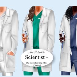 Scientist clipart, Scholarly clipart,Student clipart.