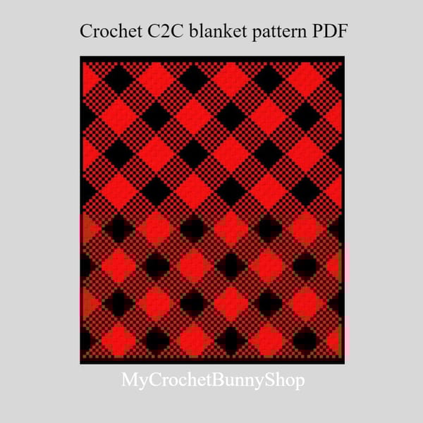 Crochet C2C Buffalo Plaid Blanket Pattern Inspire Uplift crochet-c2c-buffalo-plaid-blanket-pattern-inspire-uplift