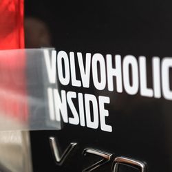 volvo sticker, volvo car sticker, volvoholic inside car sticker, volvo car decol, vinyl car sticker, new bumper sticker