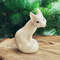 figurine arctic fox porcelain