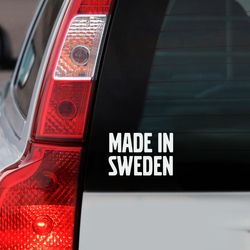 stickers for volvo, made in sweden, perfect in my garage, volvo car decal, waterproof stickers, swedish mafia