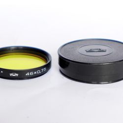 Zh-2x 46mm yellow lens filter 46x0,75 Russia KMZ for Zenitar-M2s with box