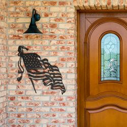 Metal wall sign Wall-mounted home decor Decorative panel made of metal Wall decor American Flag Panel for home