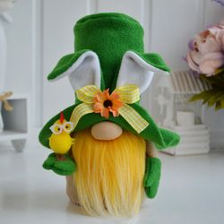 Green Easter Bunny Gnome