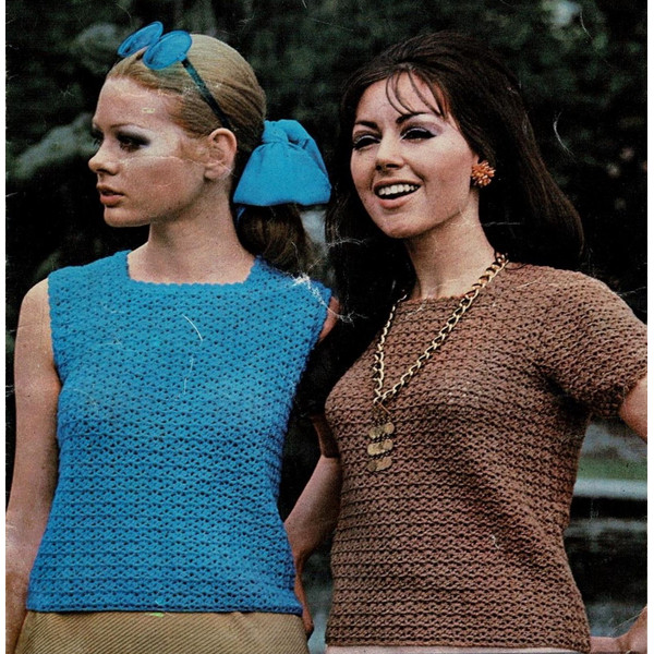 crochet blouse vintage pattern
