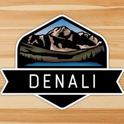 denali national park emblem vinyl sticker
