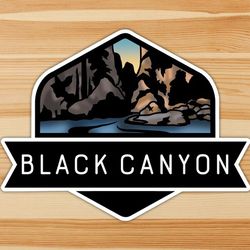 black canyon of the gunnison national park emblem - vinyl sticker
