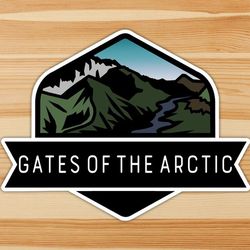 gates of the arctic national park emblem vinyl sticker