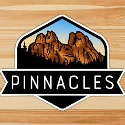 pinnacles national park emblem vinyl sticker