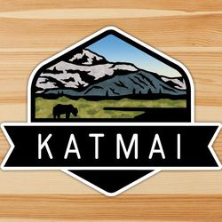 katmai national park emblem vinyl sticker