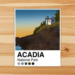 acadia palette vinyl sticker