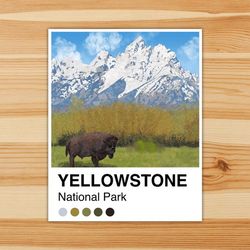 yellowstone palette vinyl sticker