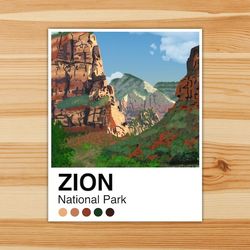 zion palette vinyl sticker